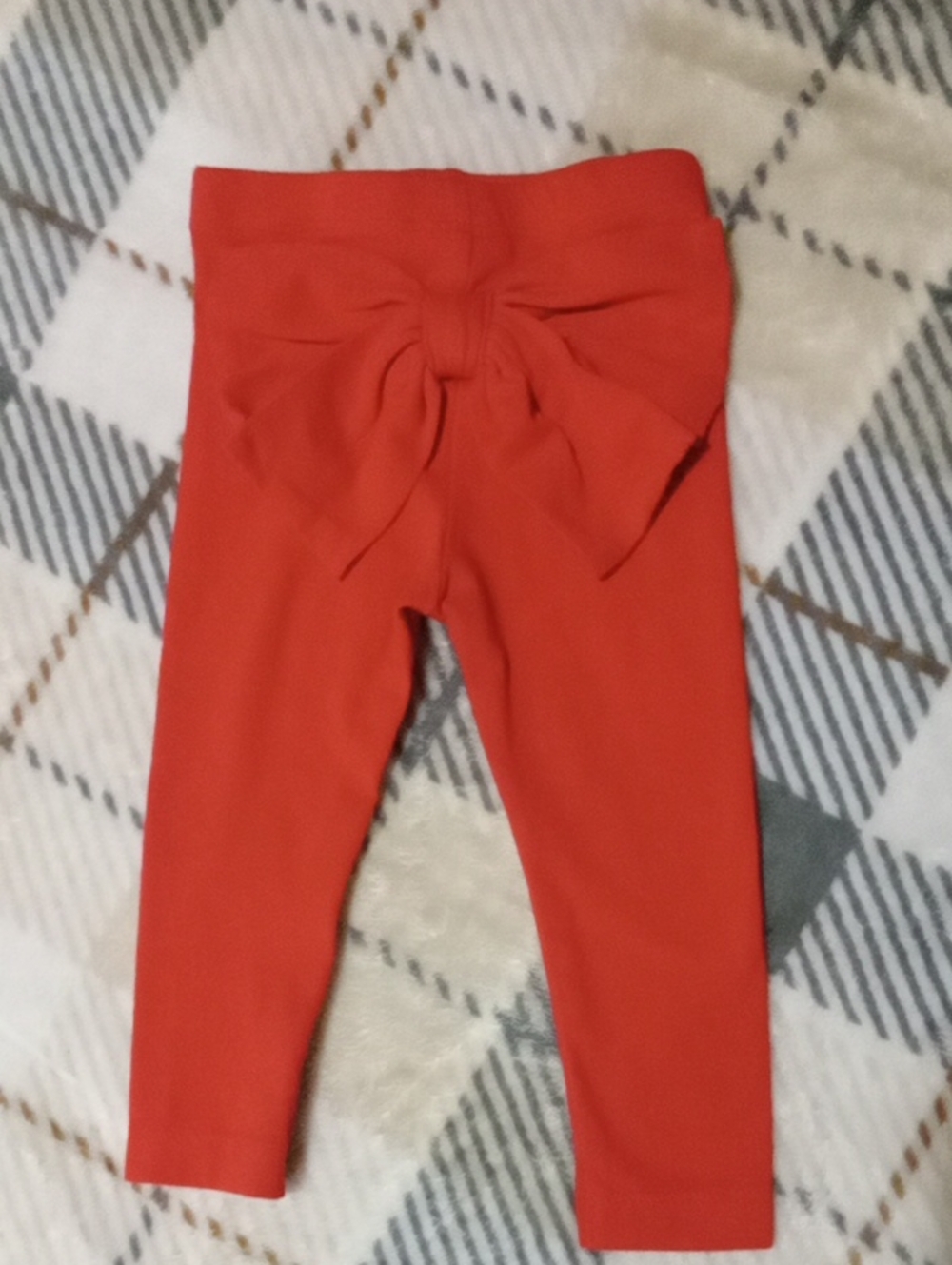 Cat & Jack Red Bow-Back Leggings